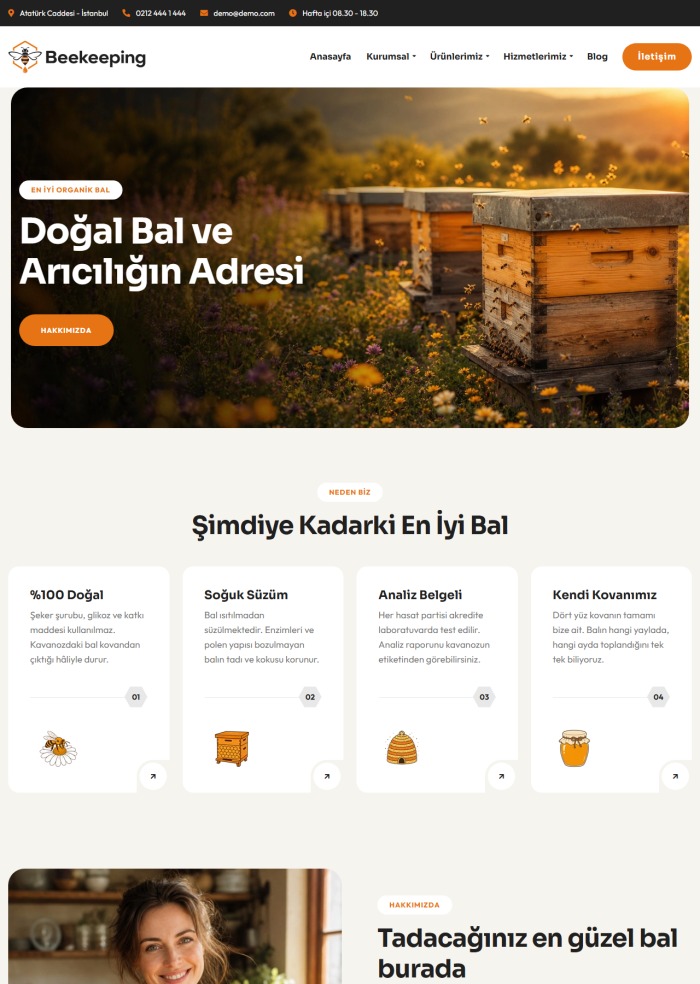 Beekeeping – Gıda sitesi teması
