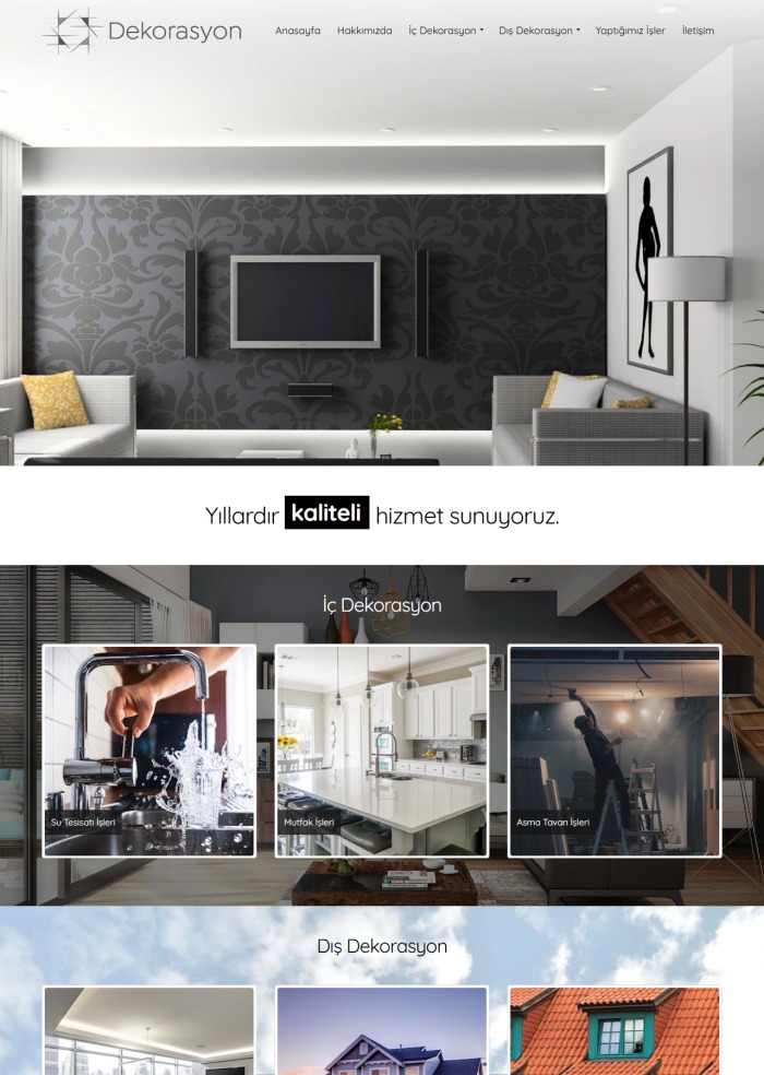 Dekorasyon Platinum – Yapı ve İnşaat sitesi teması