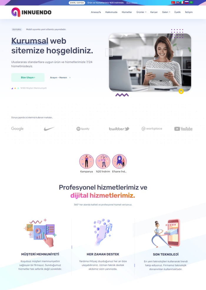 Innuendo – hazır site teması