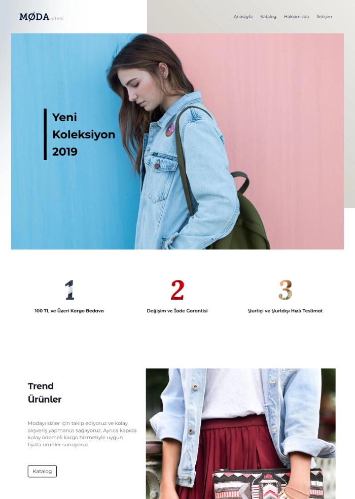 Moda Sitesi – Tekstil ve Giyim sitesi teması