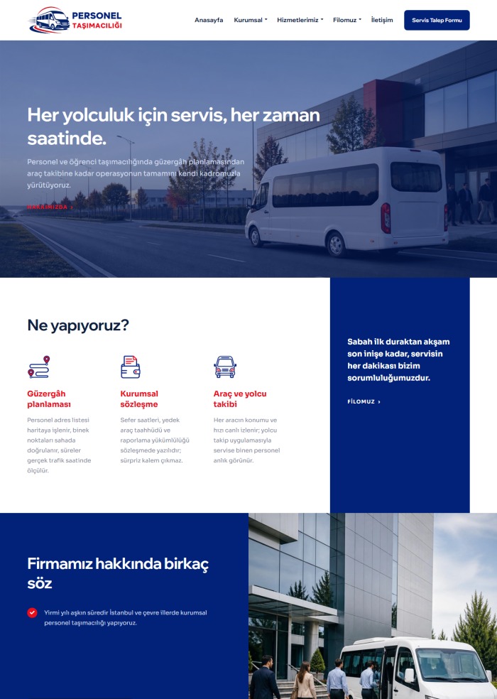Personel Taşımacılığı – Hukuk ve Danışmanlık sitesi teması