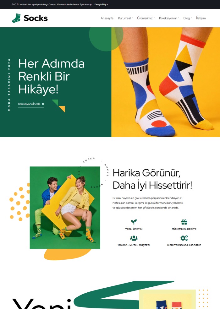 Socks – Tekstil ve Giyim sitesi teması