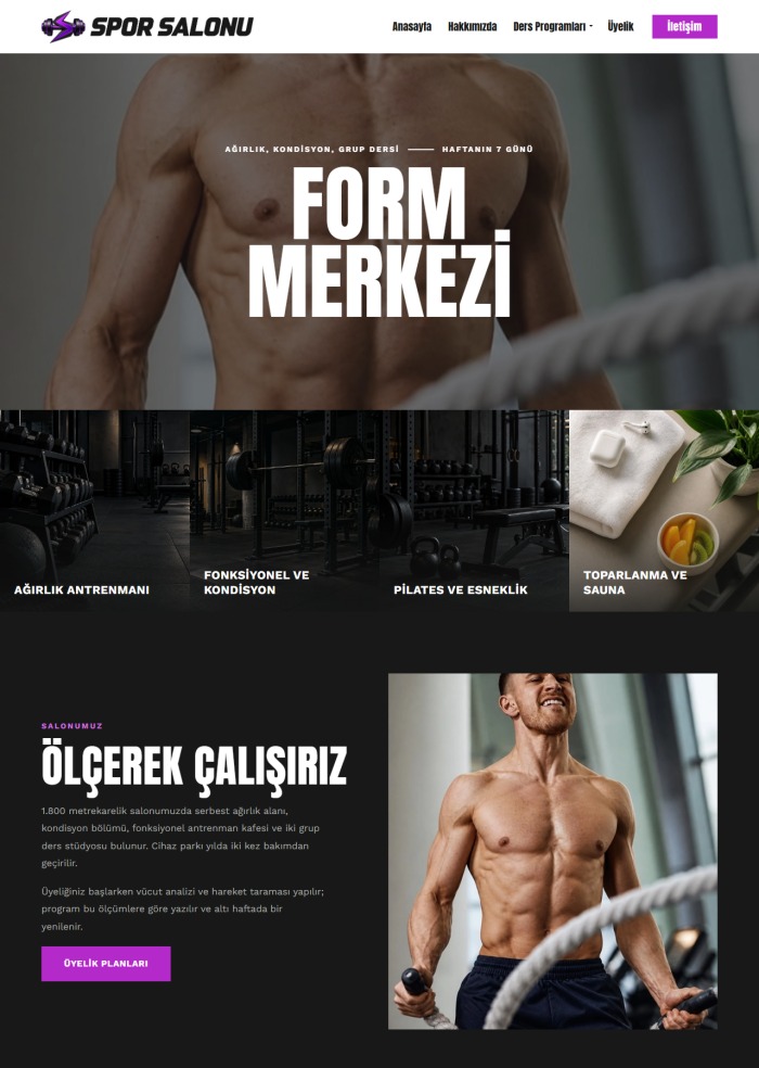 Spor Salonu – Spor ve Hobi sitesi teması
